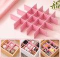 18 Pcs Drawer Organizer Dividers – Adjustable Grid Storage for Kitchen, Closet & Home (Random Color)