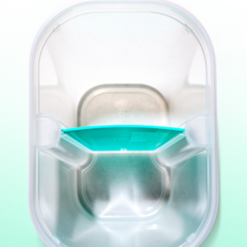 2-in-1 Multi Food Storage Container – Dual Compartment Kitchen Organizer Box | Plastic Storage Container (Random Color-Pack of 1)
