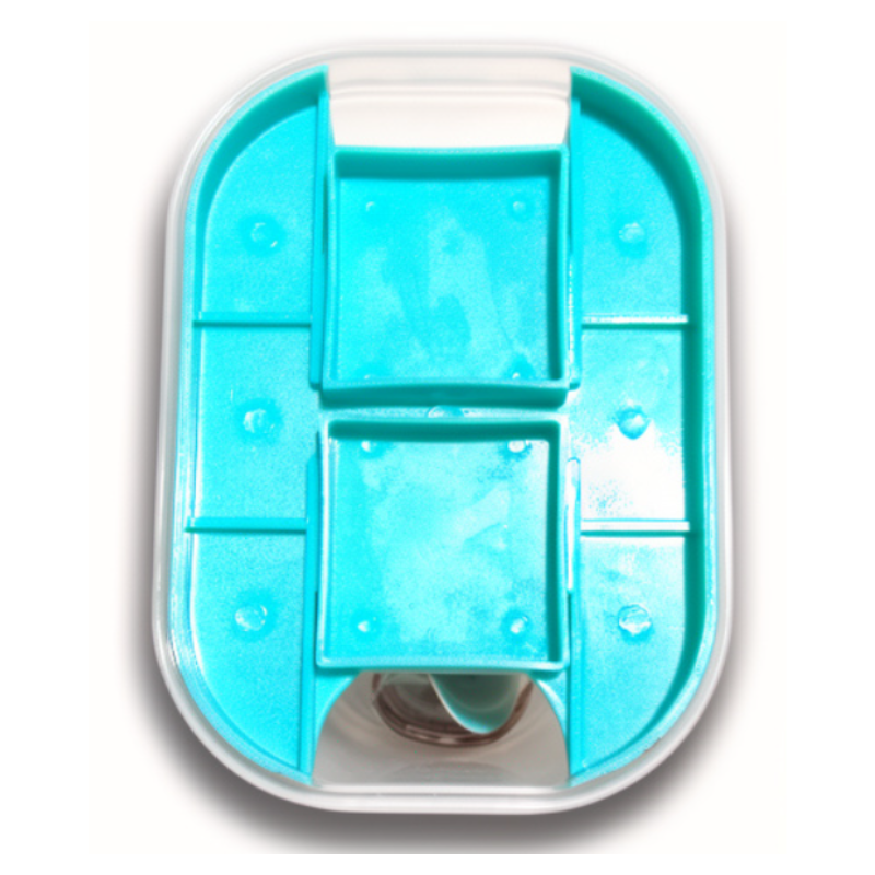 2-in-1 Multi Food Storage Container – Dual Compartment Kitchen Organizer Box | Plastic Storage Container (Random Color-Pack of 1)