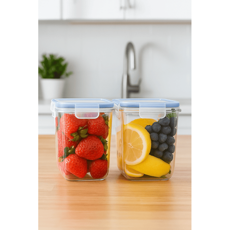 Airtight Seal-It 1000 ml Lock & Lock Food Container – Set of 2 – Leak-Proof, Freezer & Microwave Safe