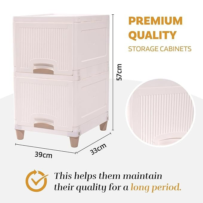 2-Layer Multipurpose Plastic Storage Drawer Organizer for Home, Office & Kids Room [NO COD]