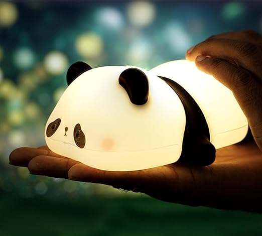 Silicone Night Light for Kids | Silicone Nursery Lamp with 7-Color Changing LED | Soft & Portable Bedside Lamp | Touch Control Rechargeable