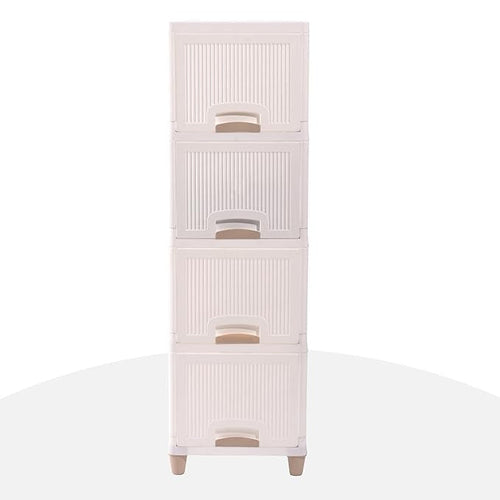 4-Layer Plastic Storage Drawer Cabinet – Multi-Purpose Organizer for Clothes, Toys & Essentials [NO COD]