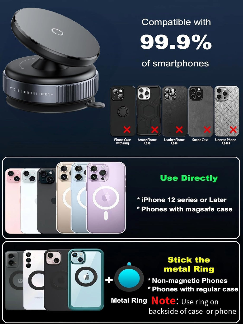 MagLock™ 360° Phone Holder