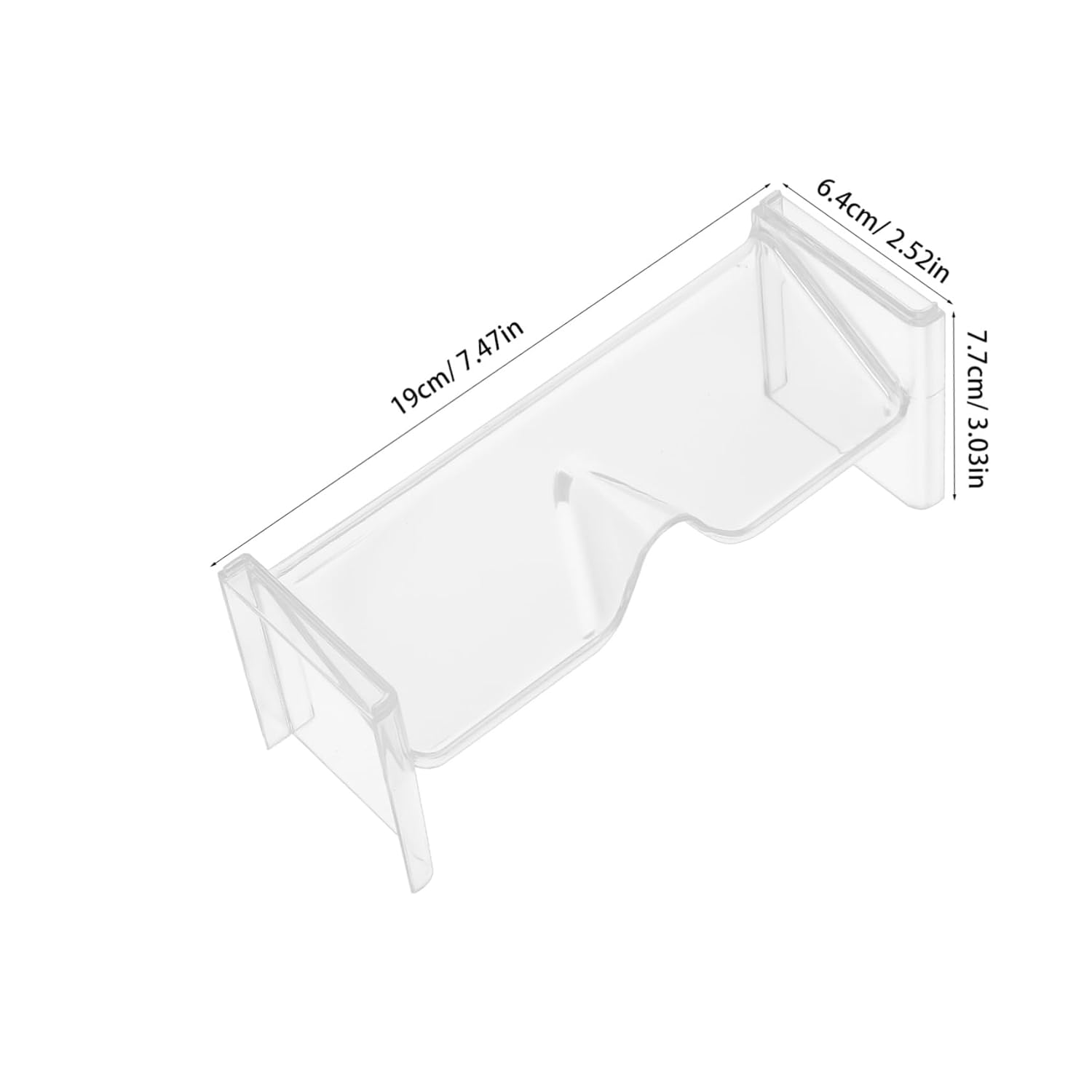 Transparent Sunglass Organizer – Eyeglass Storage Rack & Display Stand for Sunglasses, Spectacles & Eyewear (Pack of 2)