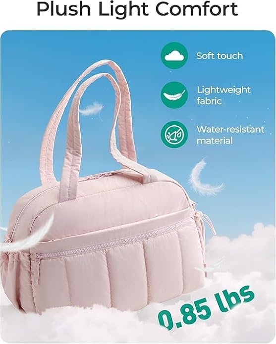 Bag for Women, Duffle Bag for Travel with Wet Pocket, Lightweight Carry on Weekender Duffel, Water Resistant