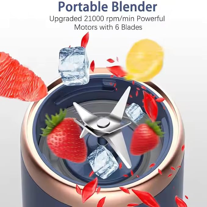 Portable Blender for Smoothies & Juices | 400ML Compact Jar for Soft Fruits | 40W Motor