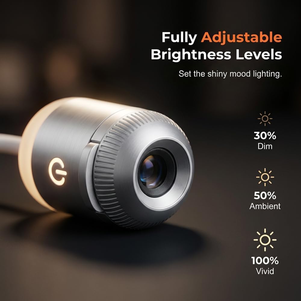 2-in-1 Starry Sky Projector & LED Night Light | USB Portable Moon Projection Lamp
