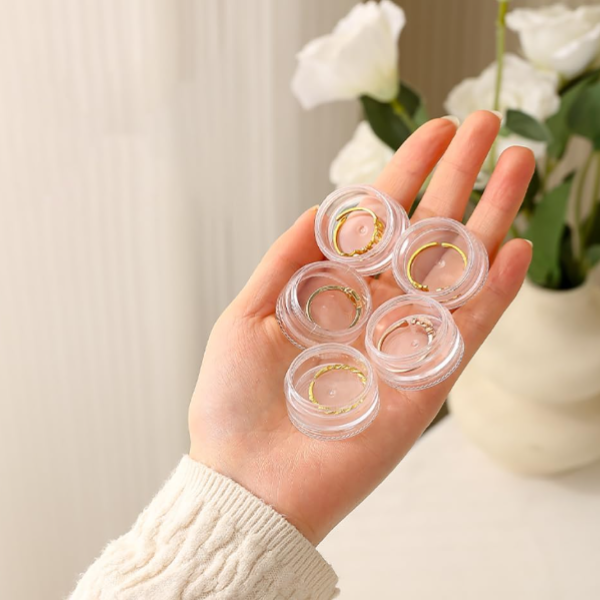 5 Layer Clear Plastic Jewelry Storage Box – Stackable Organizer for Earrings, Rings, Beads & Small Accessories (Pack of 1 Pc)