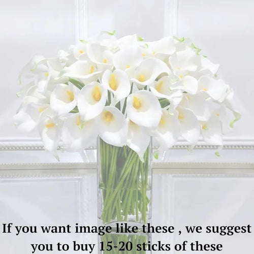 SATYAM KRAFT 10 Pcs Artificial Tulip Flowers Bunches for Vase, Home Decoration Items, Table Top, Bedroom, Office, Living Room Corner, Wedding, Party Decorative Gift Set  