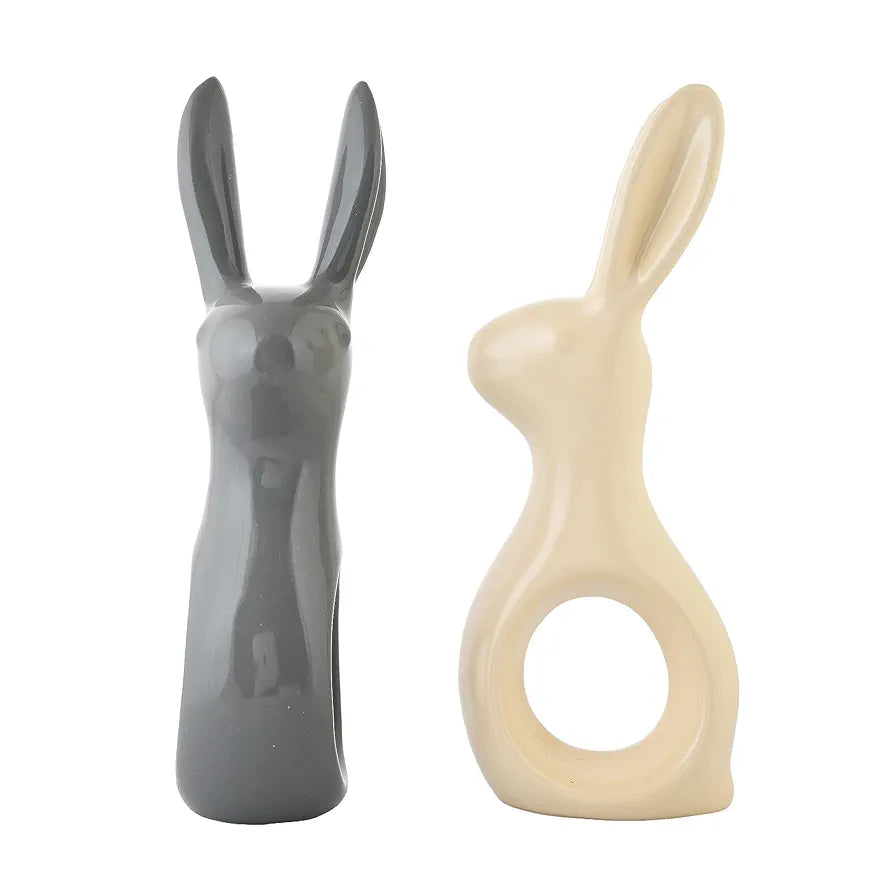amazon basics Adorable Resin Home Decor Rabbit Pair 