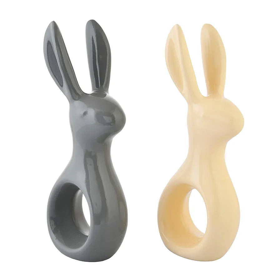 amazon basics Adorable Resin Home Decor Rabbit Pair 