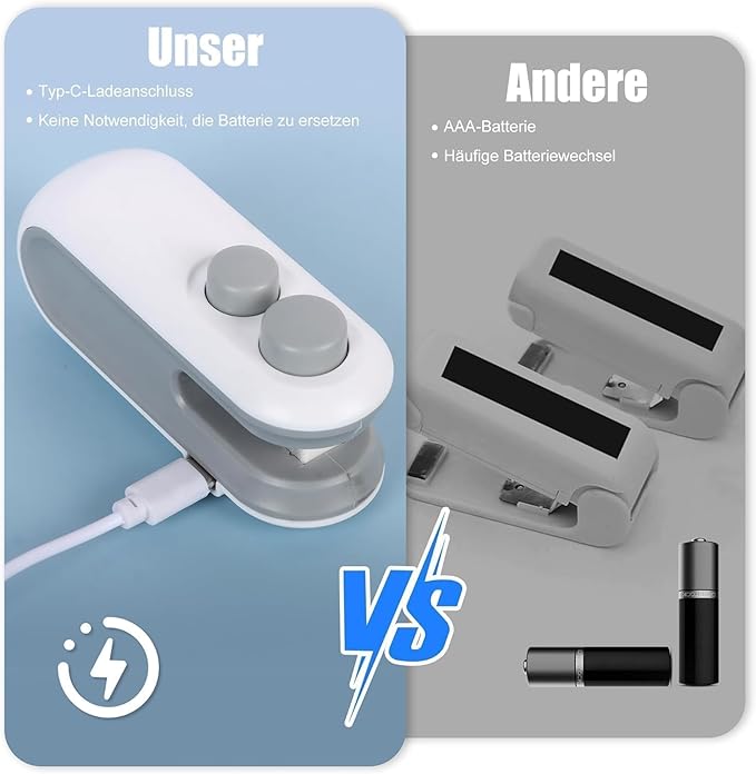 Portable Mini Sealing Machine Handheld Packet Sealer for Food