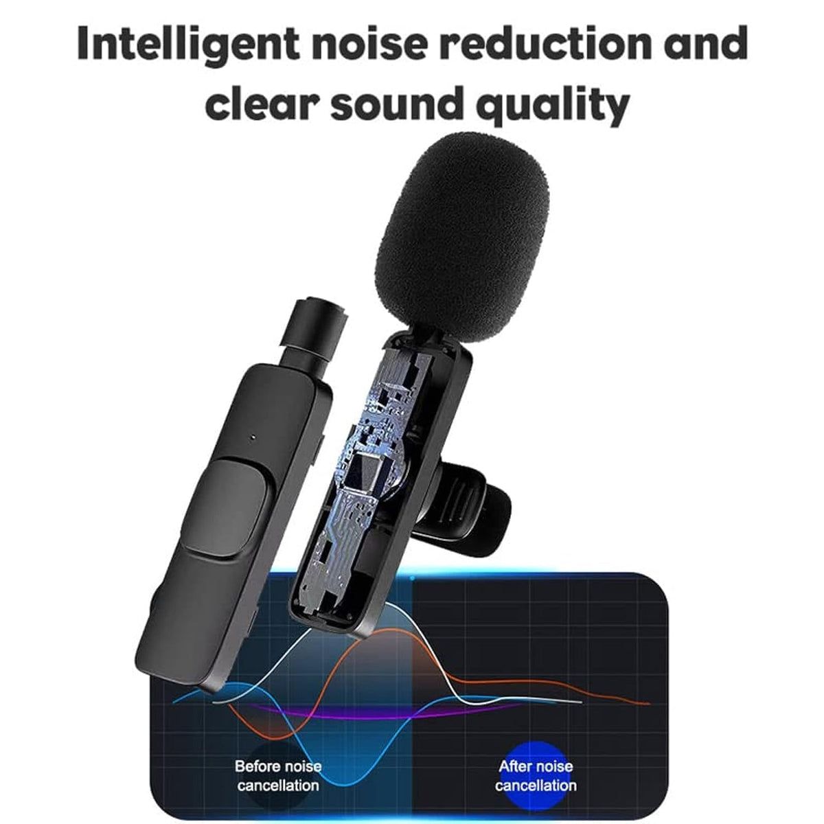 Smarte | Dual Wireless Lavalier Microphone for Type C and iOS Mobile Phones