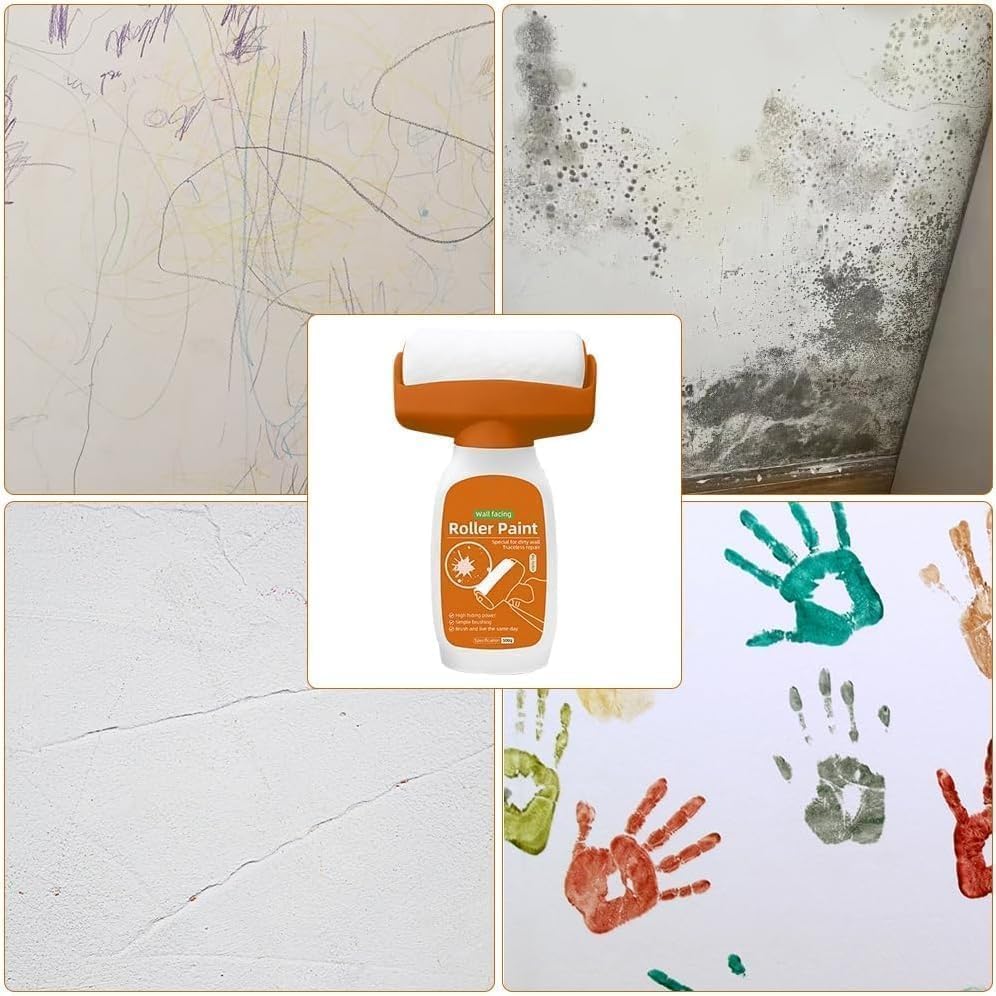 Wall Repair Roller Paint Household Supply Cleaning Tool Water Based Latex Renovation with Roller Multifunctional Paint Roller