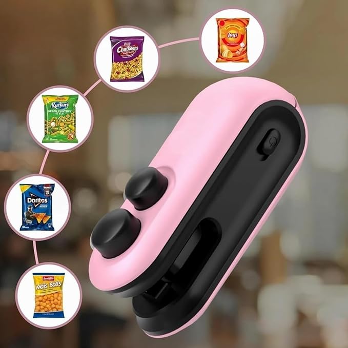 Portable Mini Sealing Machine Handheld Packet Sealer for Food