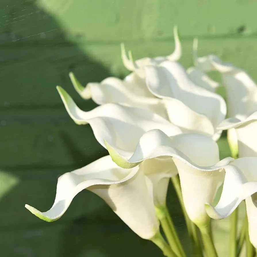 SATYAM KRAFT 10 Pcs Artificial Tulip Flowers Bunches for Vase, Home Decoration Items, Table Top, Bedroom, Office, Living Room Corner, Wedding, Party Decorative Gift Set  