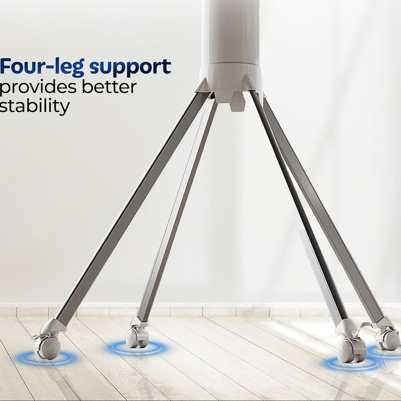 Foldable Rotating Cloth Drying Rack | 360° Multi-Layer Laundry Stand with Lockable Wheels & Strong Load Capacity