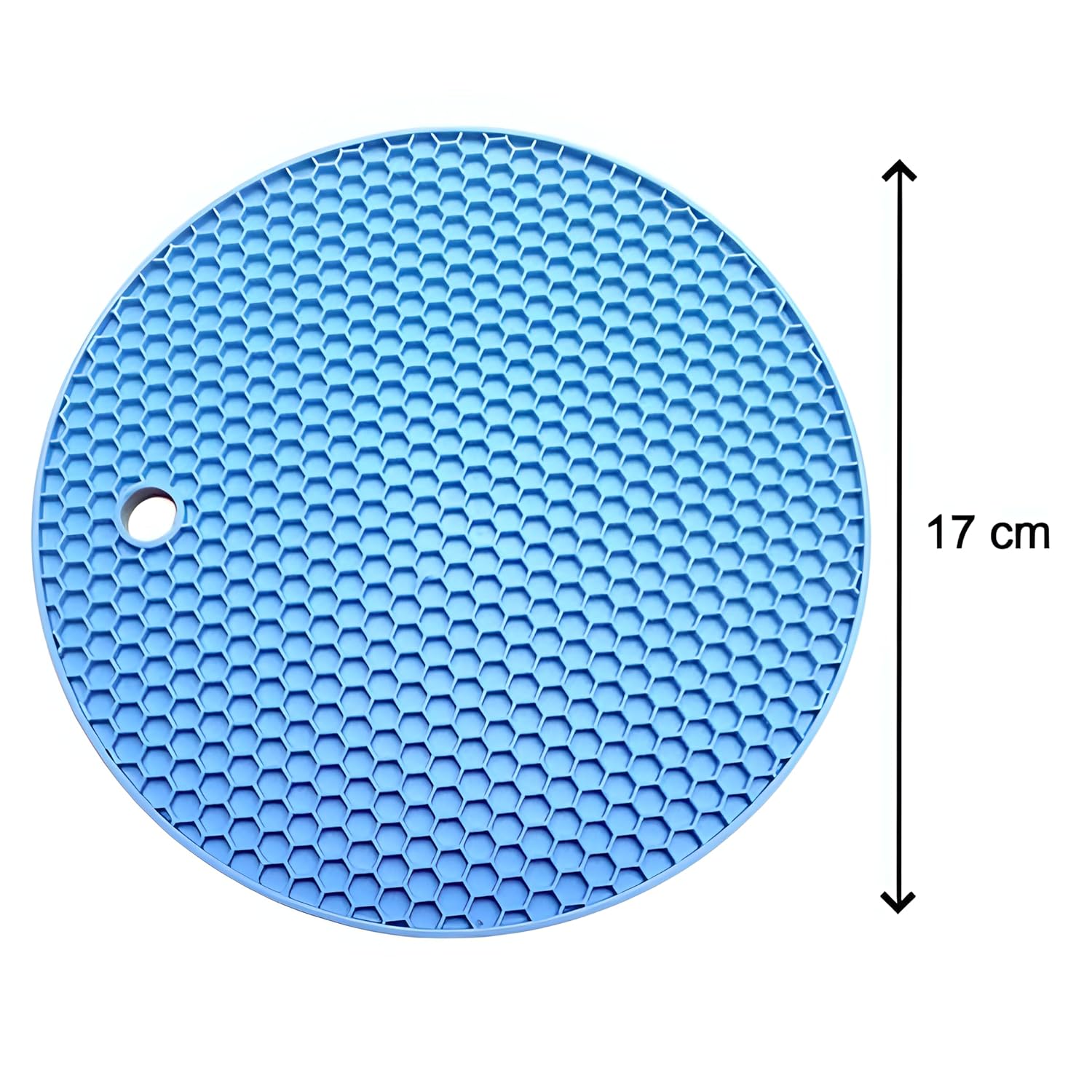 4 Pcs Heat Resistant Silicone Hot Mat – Durable Round Silicone Trivet Mats for Kitchen & Dining Table (Random color)