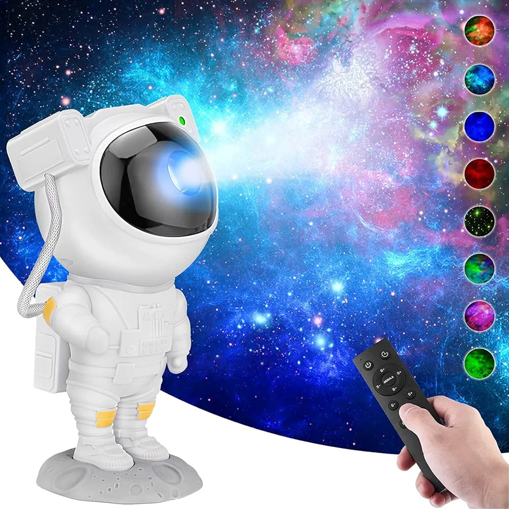 One94store Astronaut Galaxy Projector Night Light – 360° Rotating Nebula Star Projector with Remote Control, Timer & Adjustable Head – LED Space Lamp for Kids’ Bedroom, Gaming Room, Home & Party Décor
