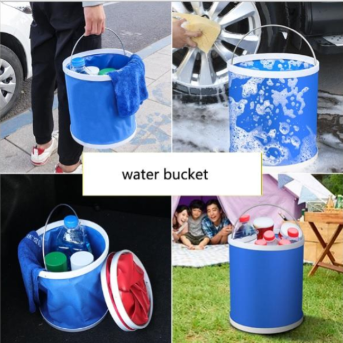 9L Folding Water Bucket – Portable Collapsible Bucket for Camping, Fishing & Outdoor Use