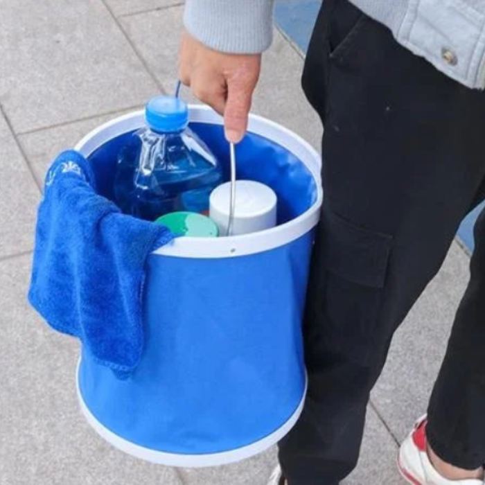 9L Folding Water Bucket – Portable Collapsible Bucket for Camping, Fishing & Outdoor Use