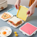 Reusable Silicone Sandwich Container – Leakproof BPA-Free Food Storage Box with Snap Lid, Heat-Resistant & Eco-Friendly