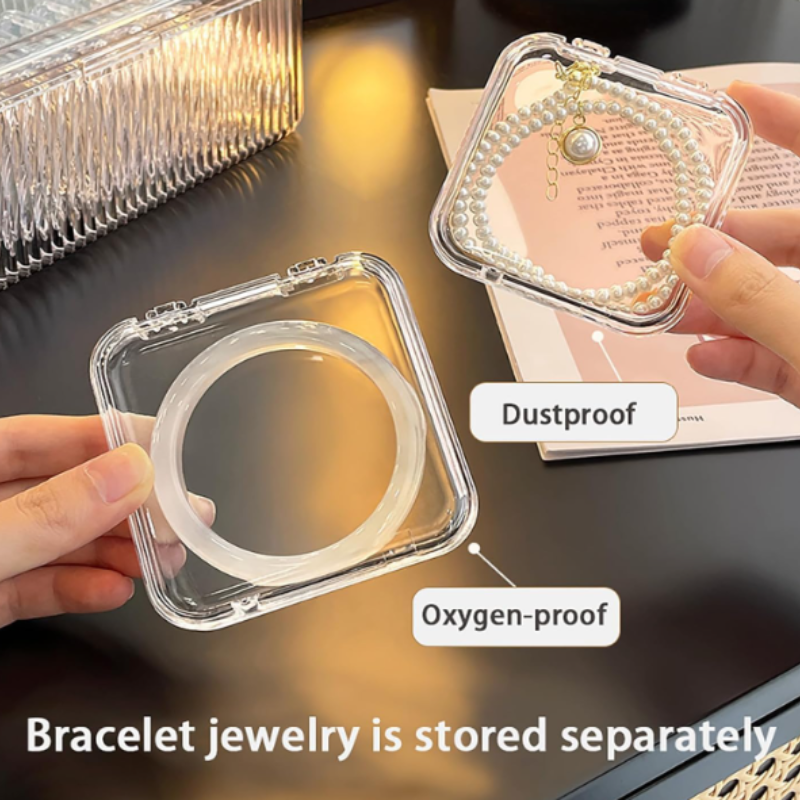 Acrylic Jewelry Organizer Box Set | Large Storage Container with 10 Individual Jewelry Cases for Rings, Earrings, Necklaces & Accessories
