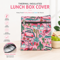 Big Thermal Lunch Pouch | Cotton Insulated Tiffin Cover Bag for Office & School
