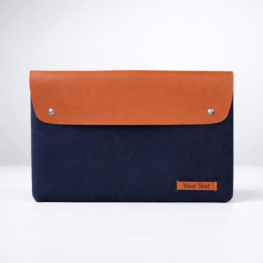 Leather & Canvas Laptop Sleeve