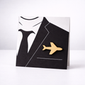 Travel Wooden Brooch
