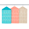 Premium 16 Pocket Hanging Wardrobe Organizer – Cupboard Storage for Socks, Lingerie & Clothes (Random color-Pack of 1)