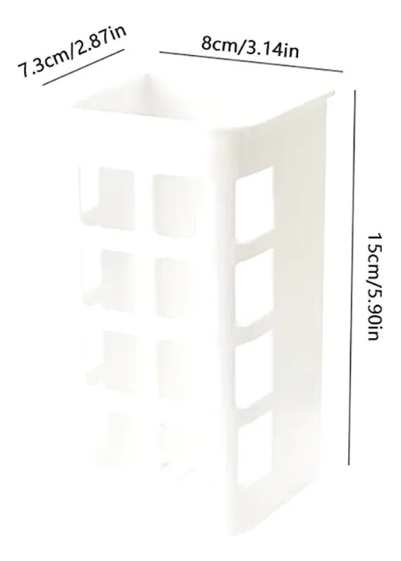 Wall-Mounted Bathroom Organizer Shelf (Grid Design) – Multi-Functional Storage Rack for Toiletries, Shampoo, and Accessories (Pack of 1)