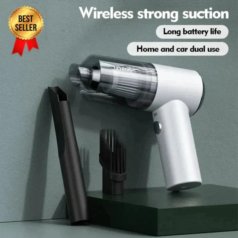 3-in-1 Car Mini Vacuum Cleaner with Blower, Wireless Portable Rechargeable Handheld High Power Suction for Home, Car, Keyboard, and Dusting