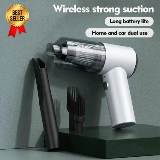 3-in-1 Car Mini Vacuum Cleaner with Blower, Wireless Portable Rechargeable Handheld High Power Suction for Home, Car, Keyboard, and Dusting