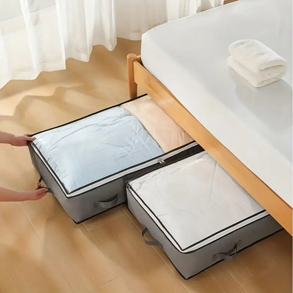 125L Large Capacity Storage Bag – Collapsible & Durable Organizer for Clothes, Bedding, and Household Items (Pack of 1)