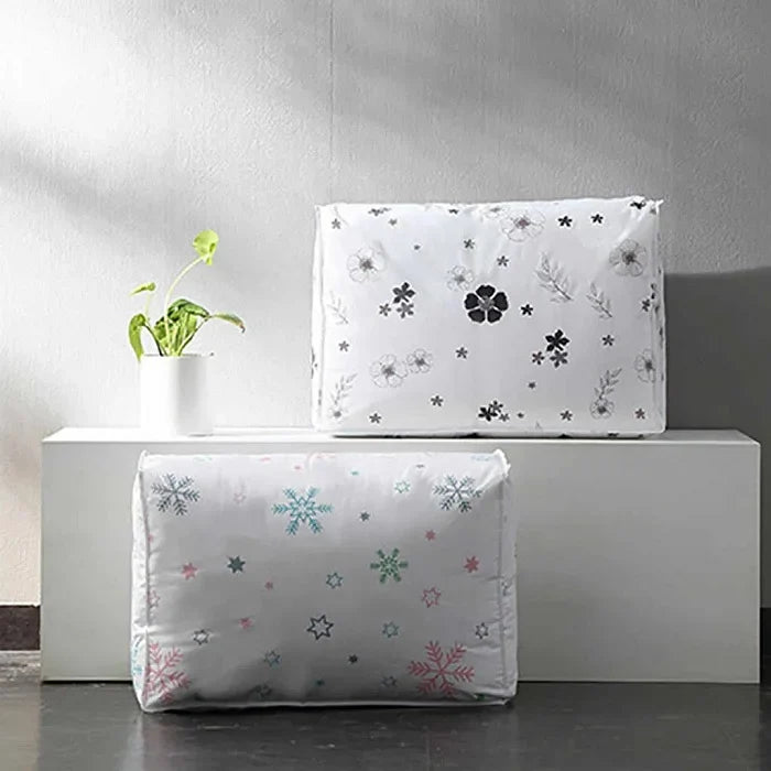 Quilt Storage Bag – Large Size Organizer for Blankets, Quilts, Comforters & Bedding (Pack of 1)