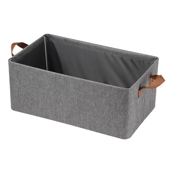 26L Collapsible Storage Basket with Steel Frame – Foldable Organizer for Clothes, Toys & Household Items (Pack of 1)