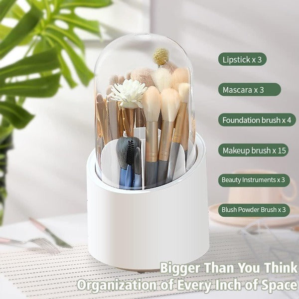 Multifunction 360° Rotating Desktop Storage Box – Makeup Organizer, Office Stationery Holder & Accessories Stand (Pack of 1)