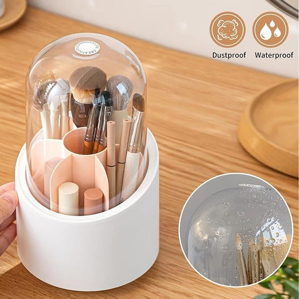 Multifunction 360° Rotating Desktop Storage Box – Makeup Organizer, Office Stationery Holder & Accessories Stand (Pack of 1)