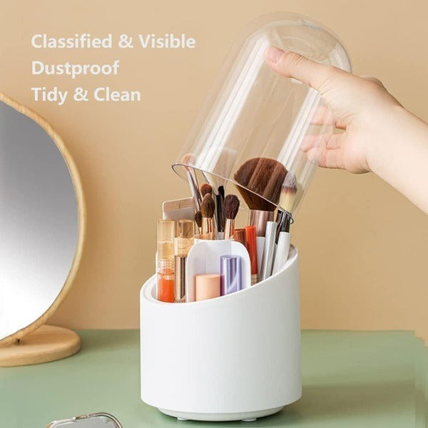 Multifunction 360° Rotating Desktop Storage Box – Makeup Organizer, Office Stationery Holder & Accessories Stand (Pack of 1)