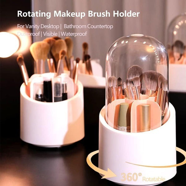 Multifunction 360° Rotating Desktop Storage Box – Makeup Organizer, Office Stationery Holder & Accessories Stand (Pack of 1)