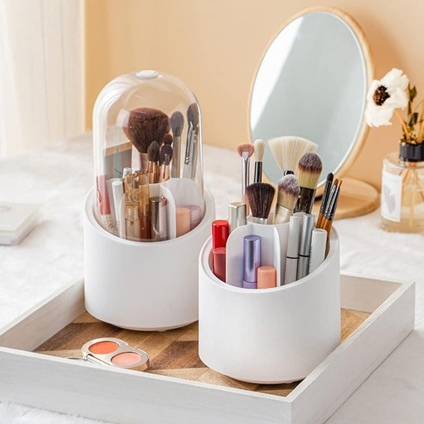 Multifunction 360° Rotating Desktop Storage Box – Makeup Organizer, Office Stationery Holder & Accessories Stand (Pack of 1)
