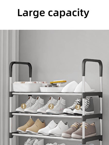 4 Layer Stainless Steel Shoe Rack (Heavy Quality)