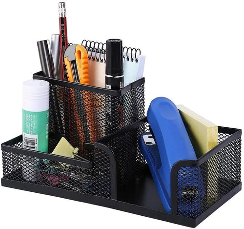 3 Compartment Metal Desktop Stand