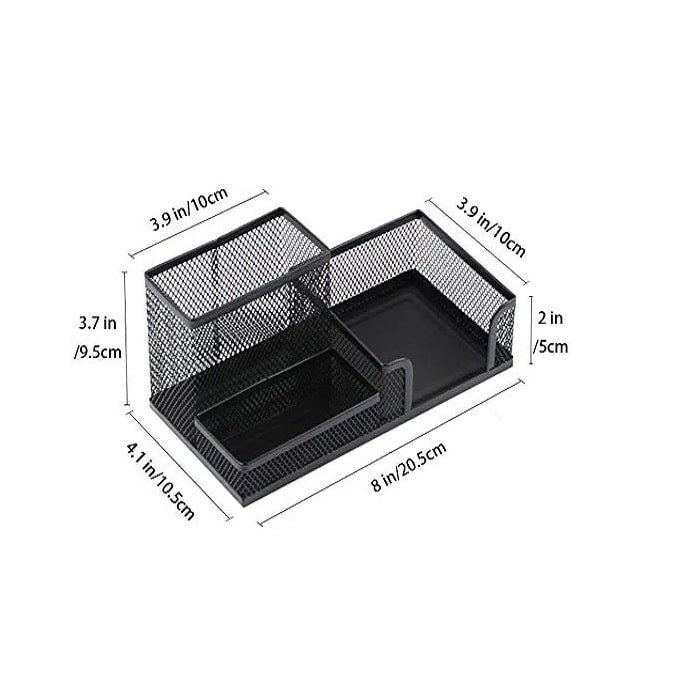 3 Compartment Metal Desktop Stand