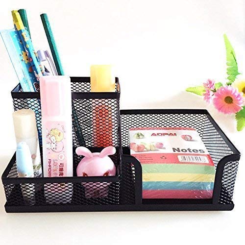 3 Compartment Metal Desktop Stand