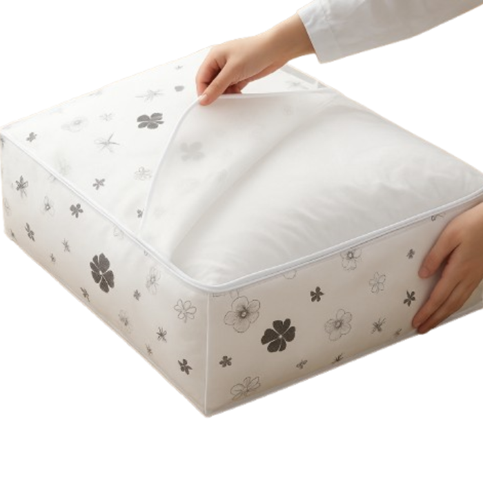 Quilt Storage Bag – Large Size Organizer for Blankets, Quilts, Comforters & Bedding (Pack of 1)