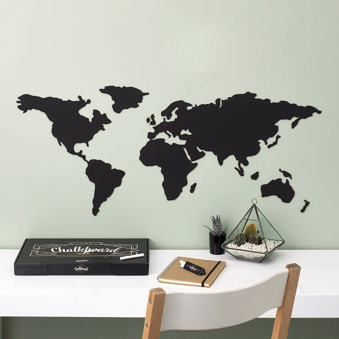 Chalkboard Map DIY - bigsmall.in