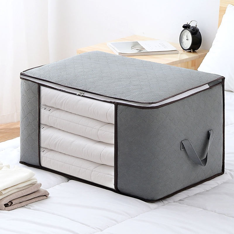 Horizontal Quilt Bag – Large Capacity Storage Organizer for Blankets, Clothes & Bedding (Pack of 1)